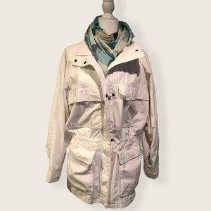 Women’s white anorak jacket
